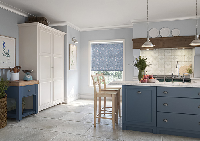 Summer Meadow, Slate Blue - Twist&Fit Roller Blind - Image 7